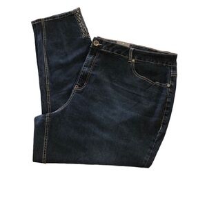 AVENUE Denim Plus Size Rhinestone Detail 30 New with Tags